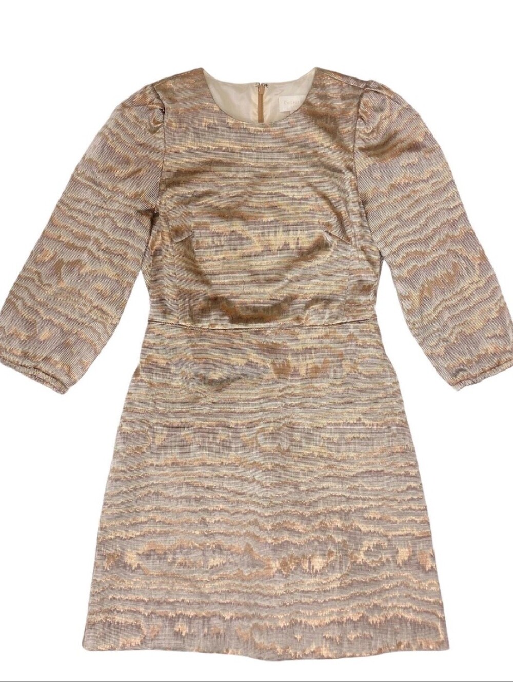 J CREW COLLECTION | Metallic Jacquard Dress